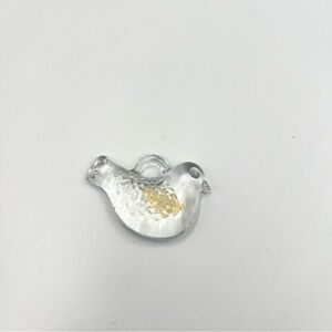 Kosta Boda Bertil Vallien Bird Ornament 97746 Sweden Art Glass VTG MCM